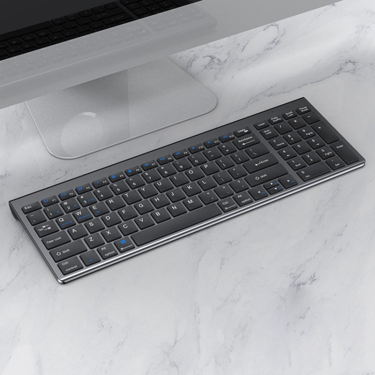 109 Three-mode Wireless Bluetooth Keyboard (Gun Metal)