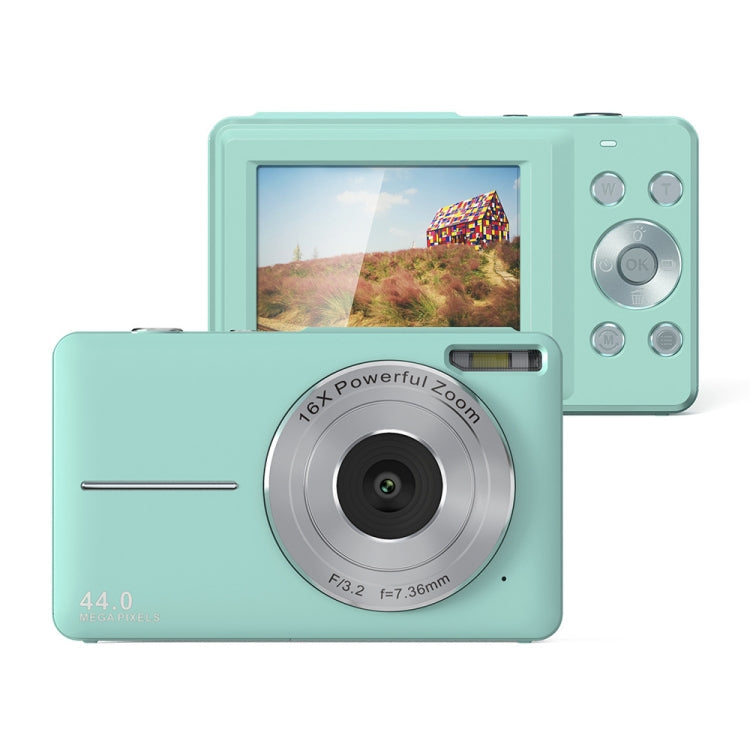 DC403L-AF 2.4-Inch 16X Zoom HD Digital Camera Mini Children Photography Camera EU Plug(Green)