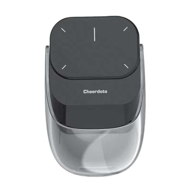Cheerdots 2 Smart Magnetic Split Air Mouse Wireless Charging Bluetooth Dual Mode Mouse, Color: Black Basic